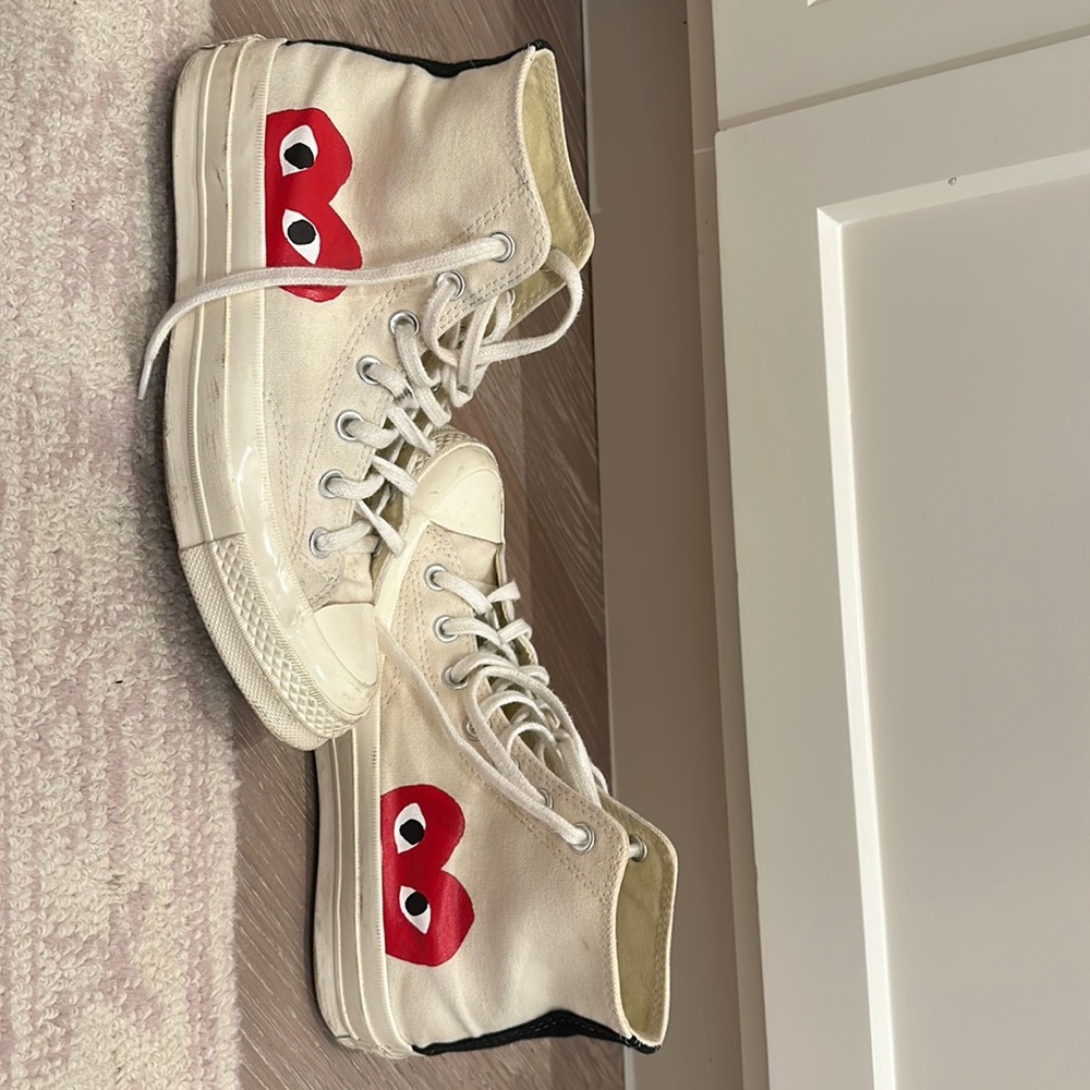 Women’s Comme De Garçon Play High Top Sneakers